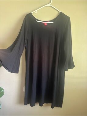 Lilly Pulitzer Black Long-Sleeve Bell Shift Dress